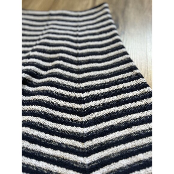 Theory Womens A Line Flare Mini Skirt Blue & White Stripe Size 4 - Picture 2 of 7